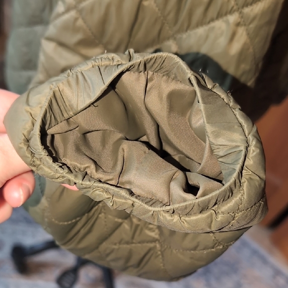 Olive Quilted Women's Jacket - Picture 6 of 7